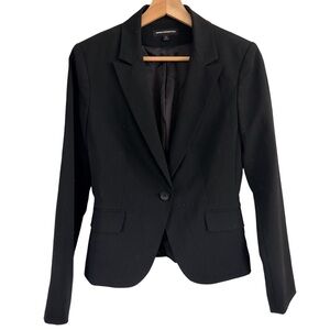 Express Design Studio Black Long Sleeve Button Blazer Jacket Size 4